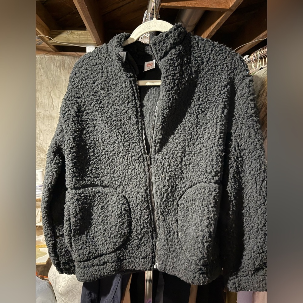 Wonder Nation Black Sherpa Jacket